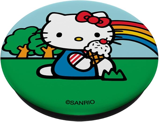 Hello Kitty Ice Cream Summer Rainbow PopSockets Adhesive PopGrip