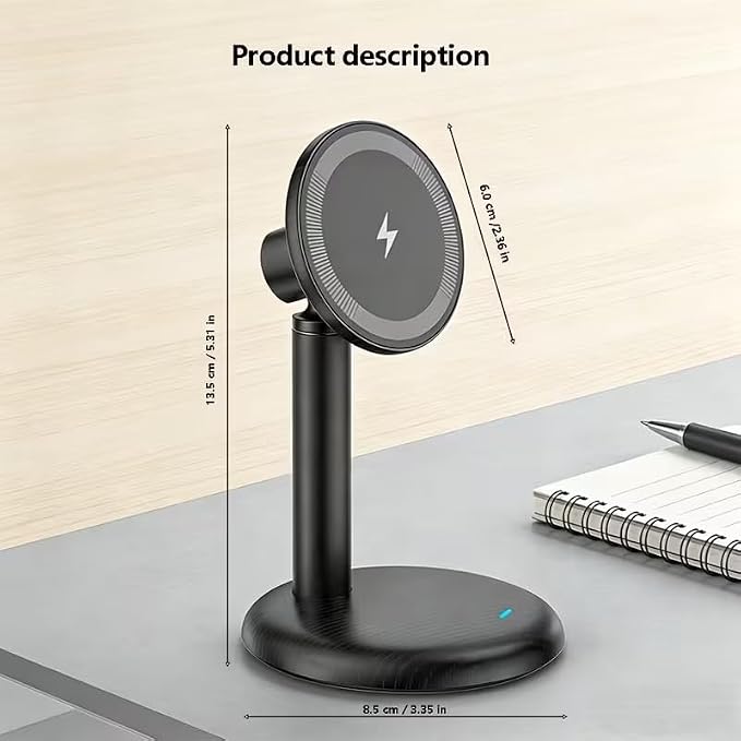 A New Magnetic Wireless Charger Featuring a 15W Fast Charging Outdoor FamilyBlack