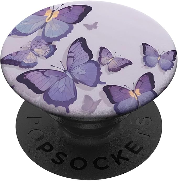 Alluring Butterfly Purple Butterflies PopSockets Adhesive PopGrip