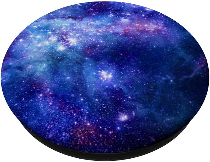 Space Pop Socket Galaxy Nebula Blue White Purple PopSockets Adhesive PopGrip