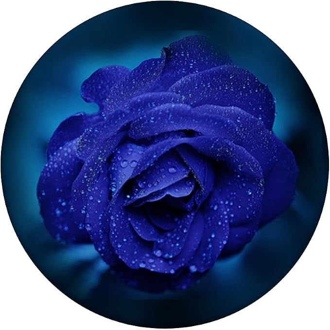 Blue Rose Flower Design - Great Gift Idea for Girls &amp Women PopSockets Adhesive PopGrip