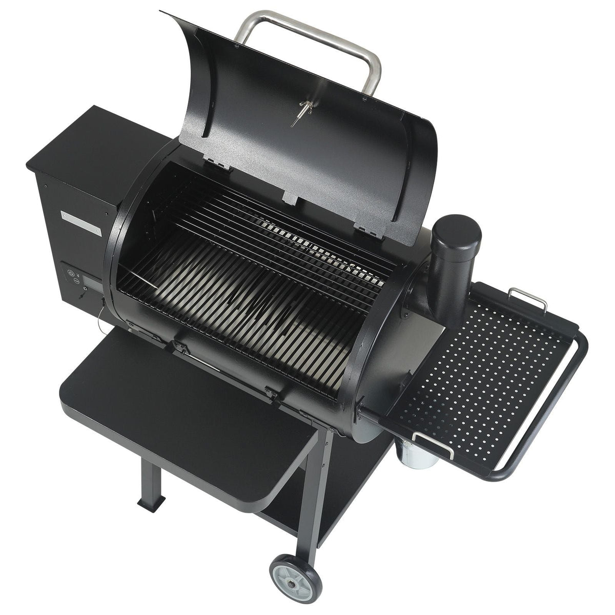 53 inch Portable Charcoal Grill, Propane Gas Grills with Cover and Cart, Heavy Duty Iron BBQ Grill, Mini Tabletop Smoker for Outdoor Cooking, Barbecue Camping, Picnic, Patio, and Backyard, Black