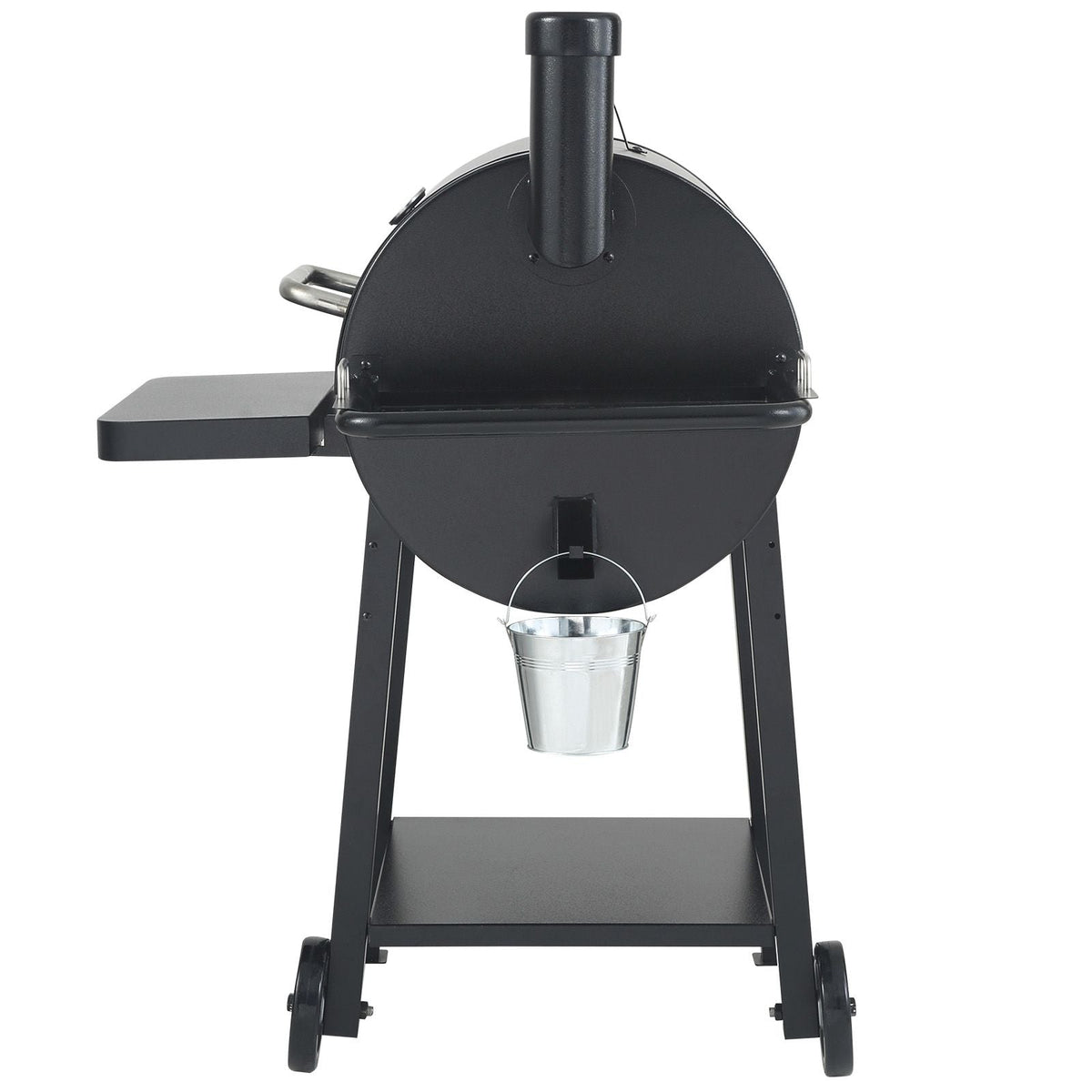 53 inch Portable Charcoal Grill, Propane Gas Grills with Cover and Cart, Heavy Duty Iron BBQ Grill, Mini Tabletop Smoker for Outdoor Cooking, Barbecue Camping, Picnic, Patio, and Backyard, Black