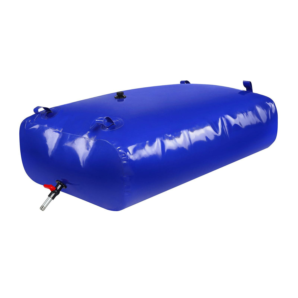 540L/142.7 Gallon Water Storage Bladder, RV Water Tank, 1000D Blue PVC Collapsible Water Storage Containers, Large Capacity Soft Water Bag, Portable Water Bladder, Fire Prevention, Camping