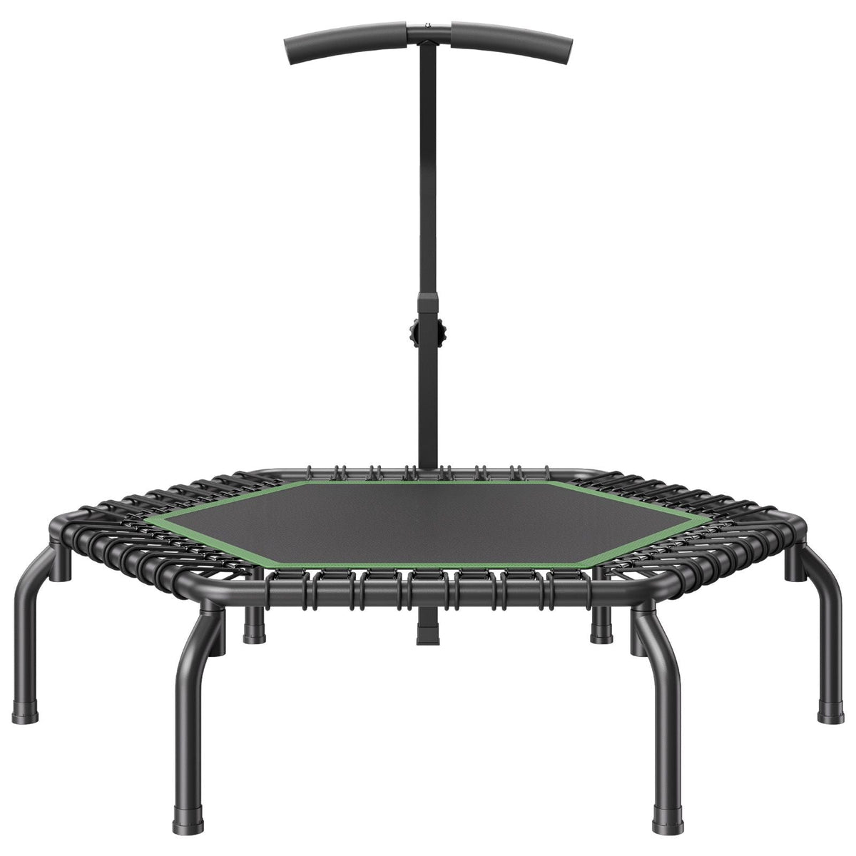 54.5" Mini Fitness Trampoline Adults Indoor Exercise Rebounder with Handle