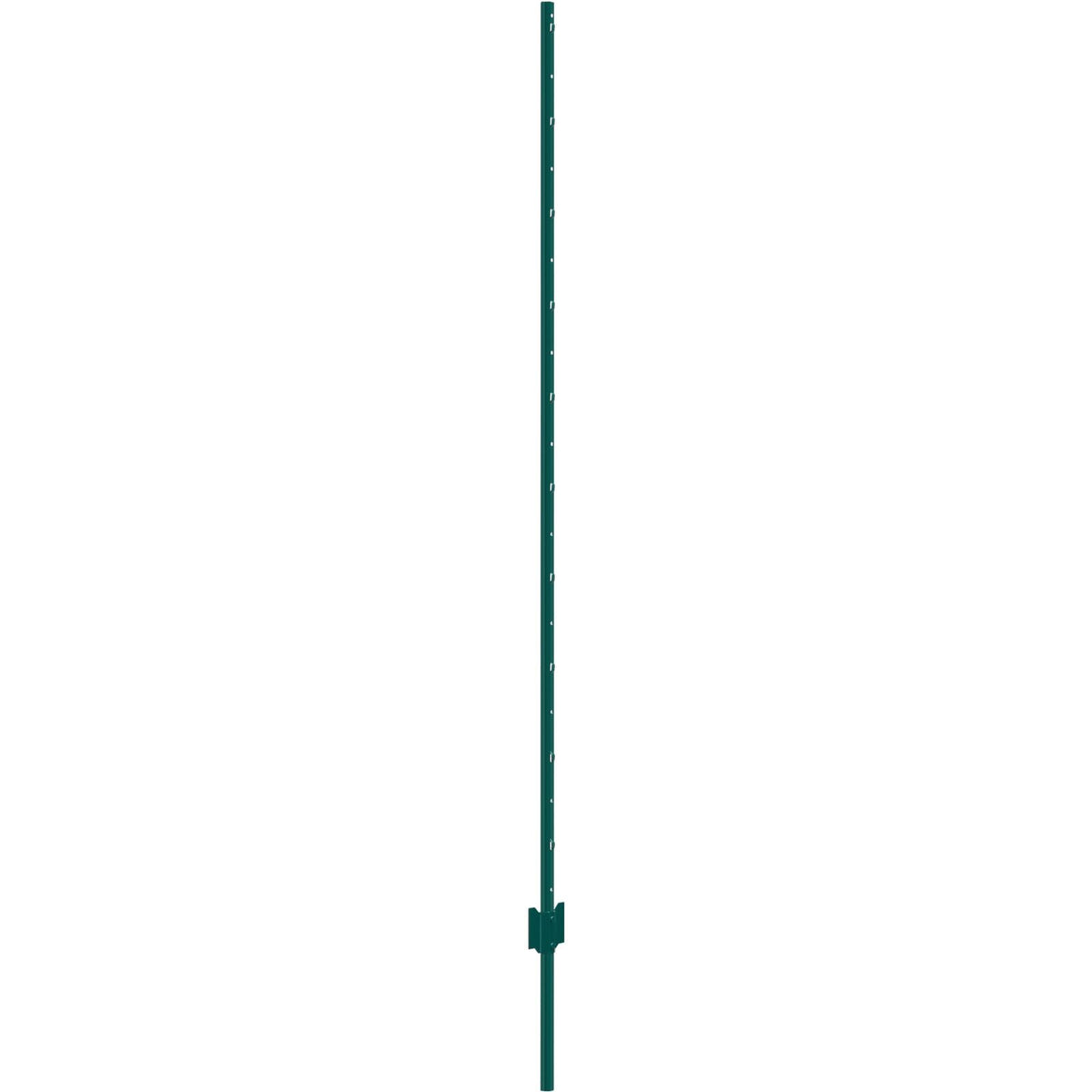 6 Feet Fence Post, 6 Pack U-Channel Heavy Duty Metal Fence Posts, Sturdy Steel Fence Stakes for Garden Yard, Lawn, Farms and Outdoor Wire Fencing, Green