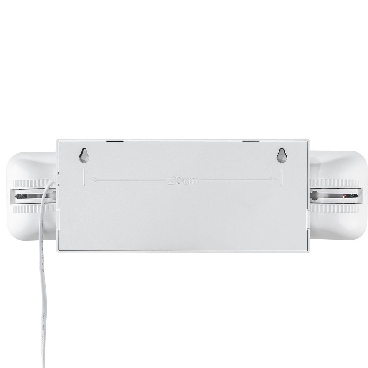 6 Pack Commercial Emergency Light, 3W, White LED Emergency Exit Lighting Fixtures with 180 Minutes Backup Battery Adjustable 2 LED Square Head, Ceiling or Wall Mount for Business Power Outages