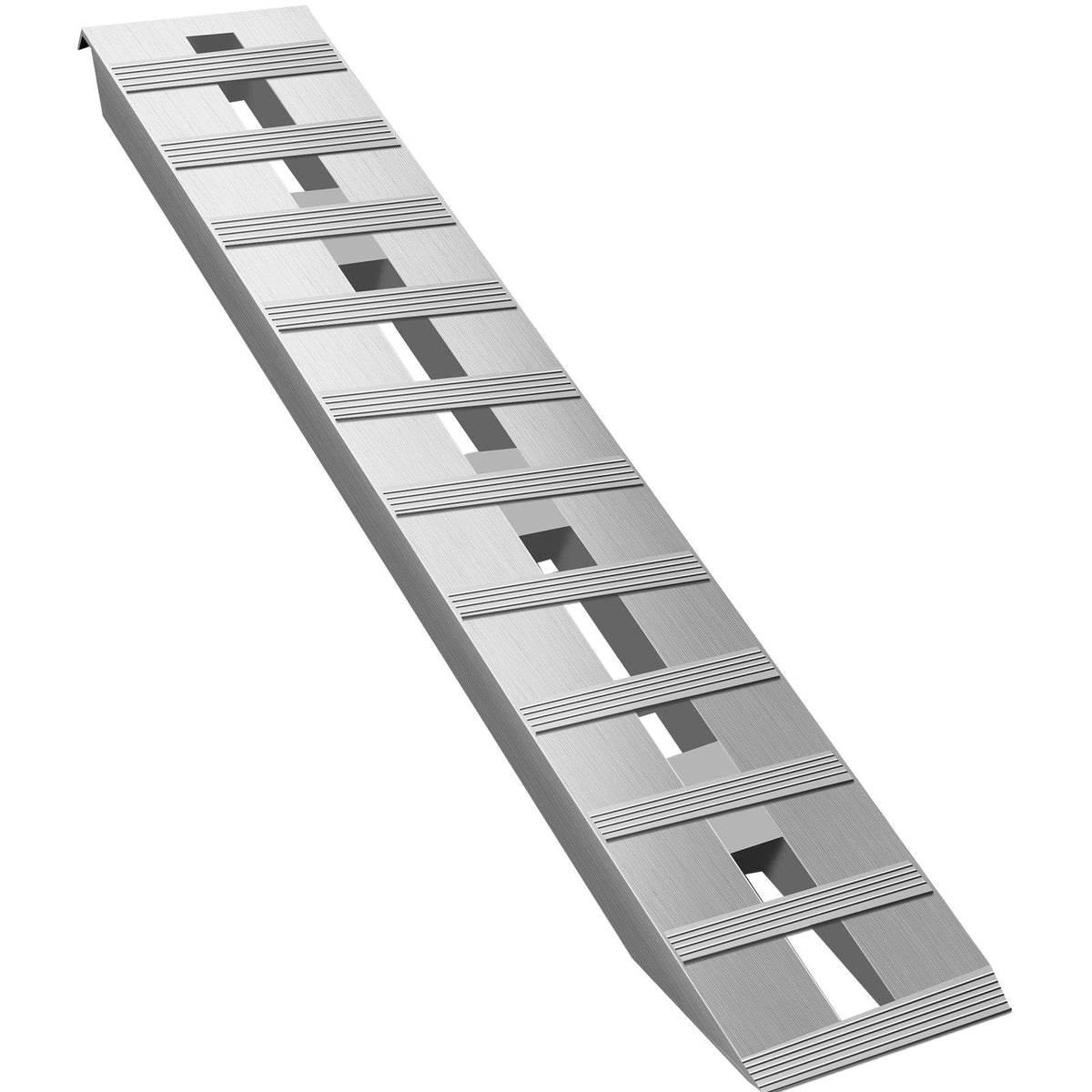 60'' X 12'' Aluminum Trailer Ramps 6000LBS Total Beavertail Hook End 1 Pair 2 Ramps
