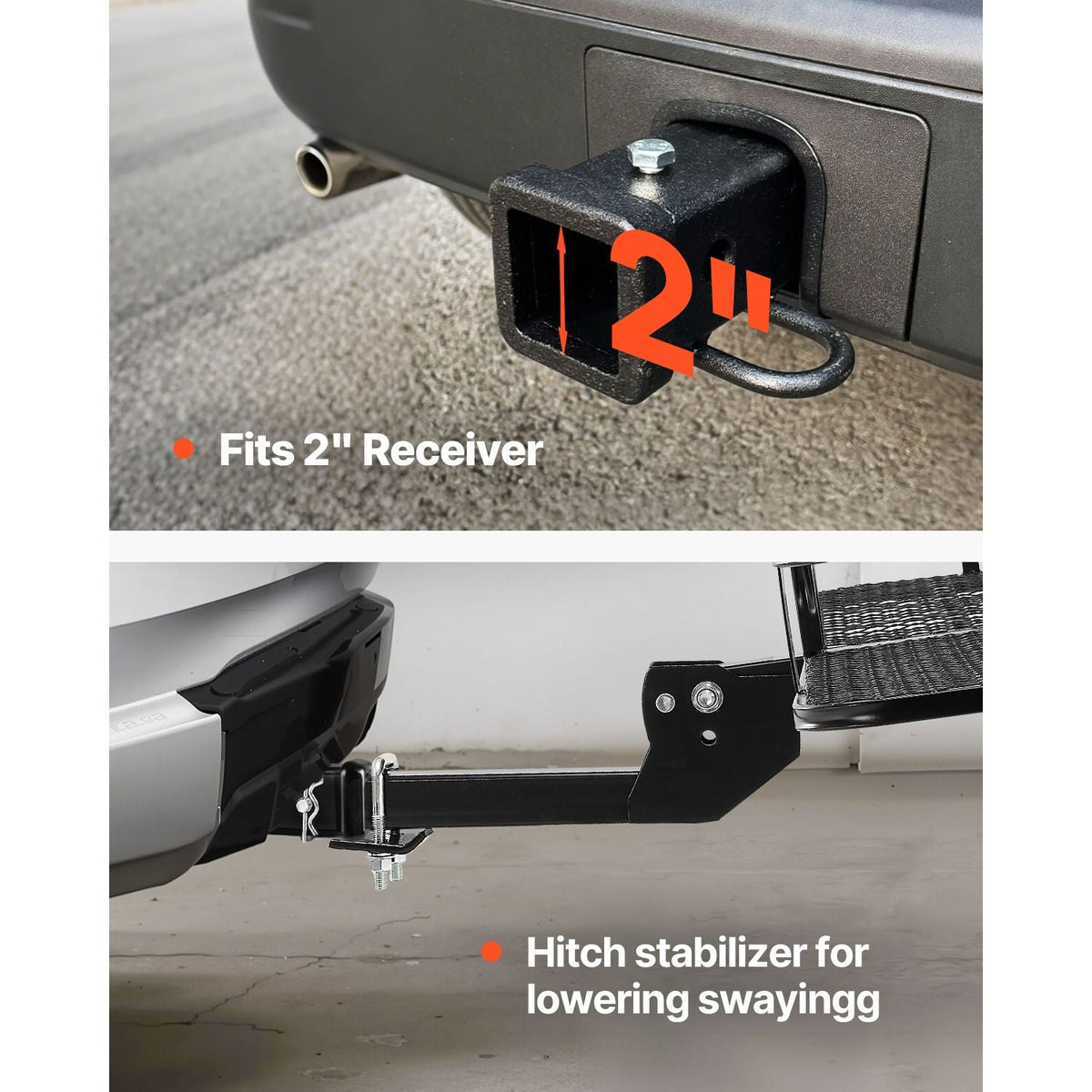 60" x 24" x 6", Hitch Cargo Carrier, 500 lbs Capacity Hitch Cargo Carrier with Nighttime Reflective Reminder, Folding Hitch Mount Cargo Carrier with Hitch Stabilizer, Fit for SUVs