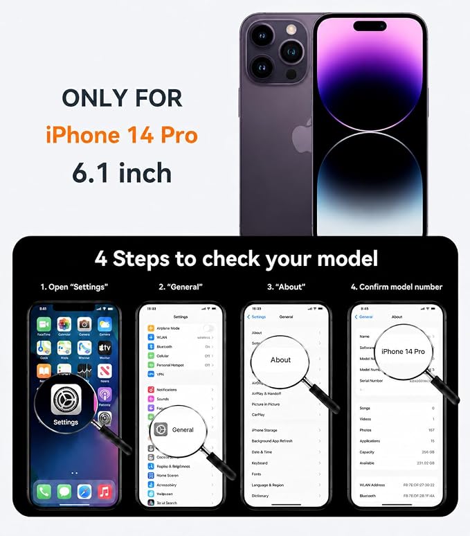 Magnetic Design for iPhone 16 CaseCompatible with MagSafe[Military Grade Drop Protection] Camera Lens Protector Cover Logo View Dust-Proof Matte Shockproof Protective CoverNavy Blue