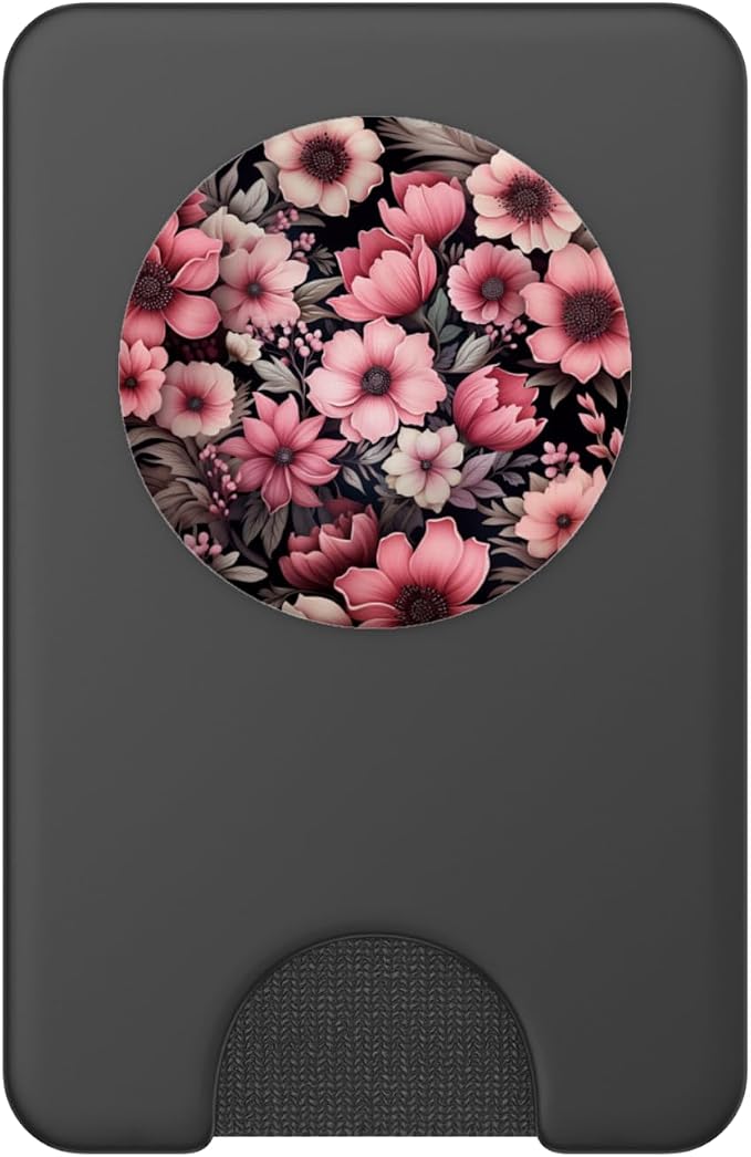 Vintage Pink Wildflower Flower Lover Tropical Garden PopSockets Adhesive PopGrip