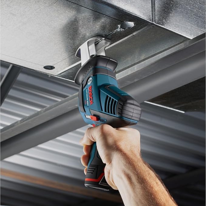 BOSCH GXL12V-310B22 12V Max 3 Tool Power Tool Combo Kit - Compact Cordless Drill Driver, Pocket Reciprocating Saw, and LED Worklight Set (Includes: 2 Batteries, Charger & Bag)