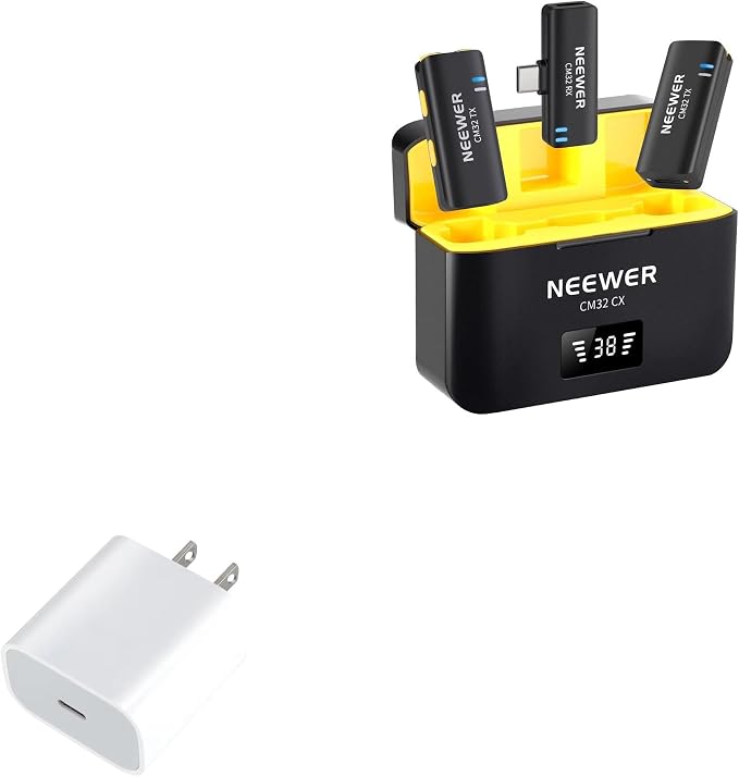 BoxWave Charger Compatible with Neewer CM32 - PD GAN miniCube (30W) 30W Tiny PD GAN Type-C Wall Charger - Winter White