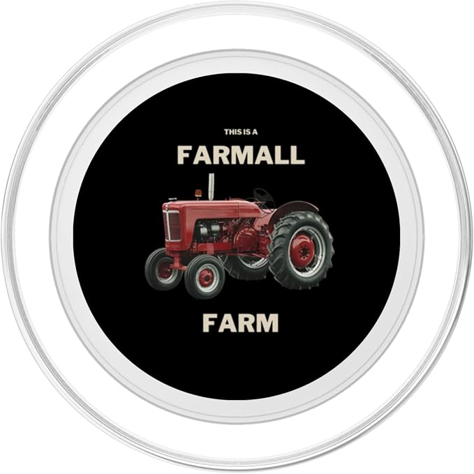 This A Farmall Farm Vintage Tractor Farming Design PopSockets PopGrip for MagSafe