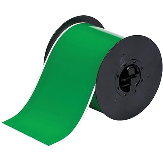Brady B30C-4000-595-GN 100' Length x 4" Width, B-595 Vinyl, Green BBP31 Indoor/Outdoor Tape