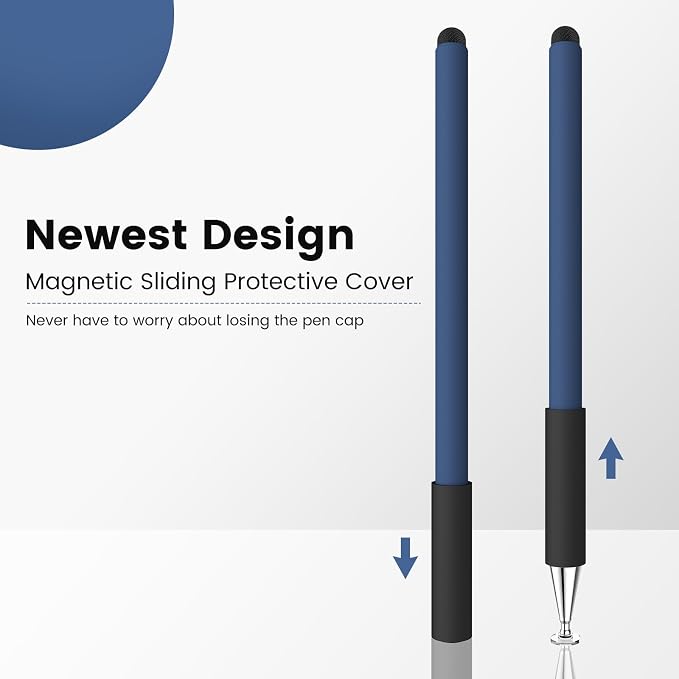Stylus Pen for Touchscreen(3 Pcs) MEKO 2-in-1 Disc Universal Stylus Touch Screens Pens for Apple/iPhone/iPad/Android/Microsoft/Surface All Capacitive Touch Screens(Black &amp Red &amp Blue)