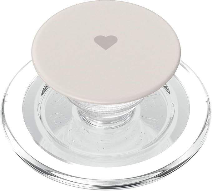 Stone Color Cute Heart Minimalist Love PopSockets Adhesive PopGrip