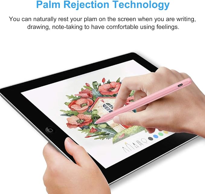 Stylus Pen for iPad (2026-2018) with Fast Charge Palm RejectionFOJOJO Active Pencil for iPad10/9/8/7/6th11th A16Pro 11/13 M4Air 11/13 M2/M3/M4Pro12.9Air 5/4/3rdMini 7/6/5