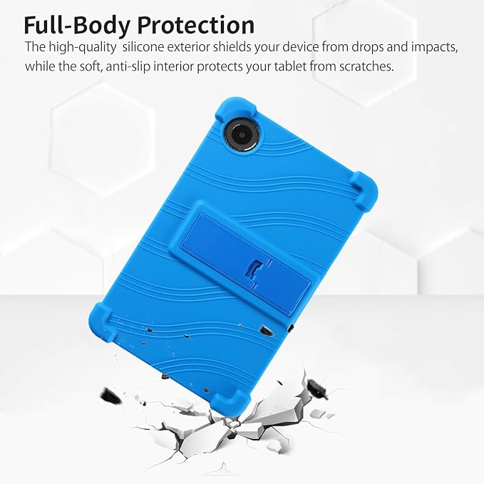 Case for TCL TAB 8 NXTPAPER 5G 8.7-Inch Tablet – Shockproof Silicone Protective Cover with Kickstand Drop-Resistant Business Style (Black)