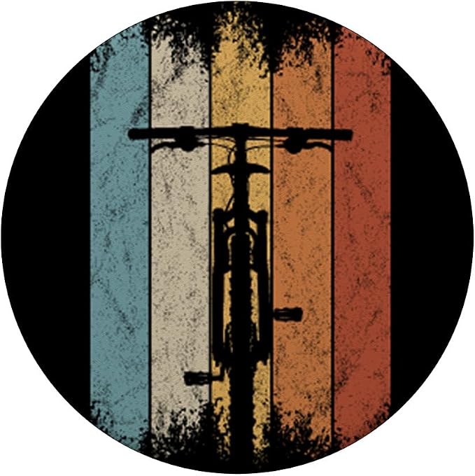 80s Retro Frontal MTB Bicycle Cycling Mountain Biking PopSockets Adhesive PopGrip