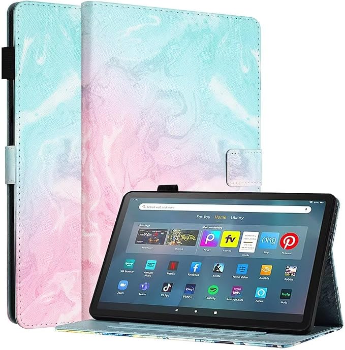 Fancity for Amazon Kindle Fire Max 11 Case 13th Generation 11 2023 Release | Soft PU &amp TPU Leather Protective Stand Cover Case for Fire Max 11 with Smart Auto Wake/Sleep Pencil Holder Beach