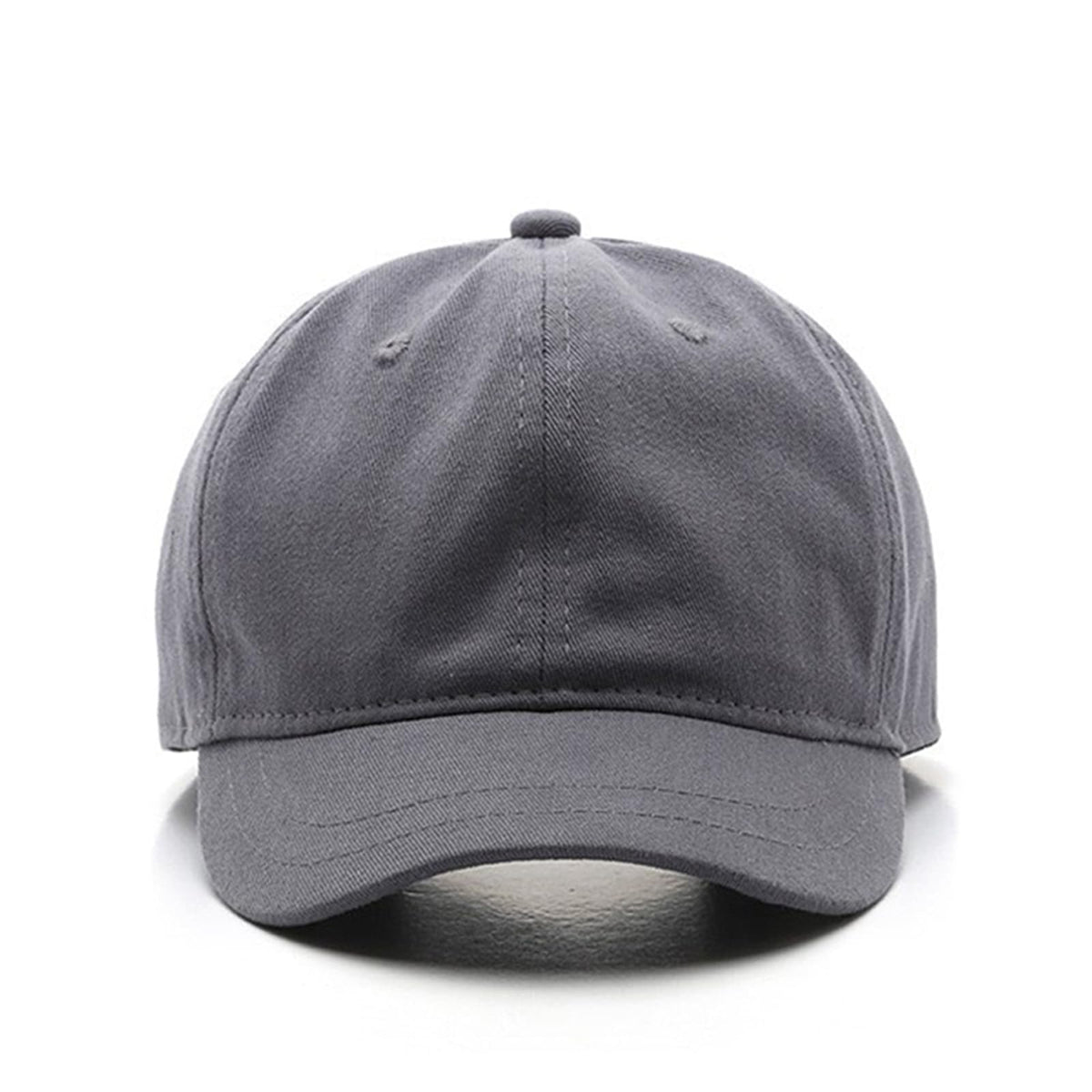 talajee Short Brim Unconstructed Soft Cotton Plain Baseball Cap Adjustable Washed Low Profile Dad Hat for Men Women (US, Alpha, One Size, Black)
