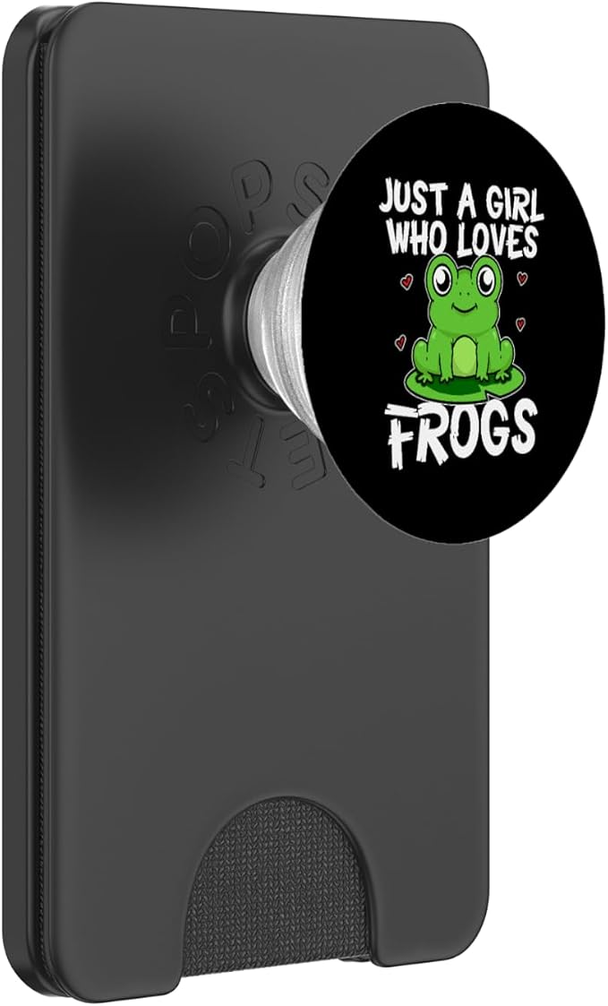 Just A Girl Who Loves Frogs Funny Frog Costume PopSockets Adhesive PopGrip