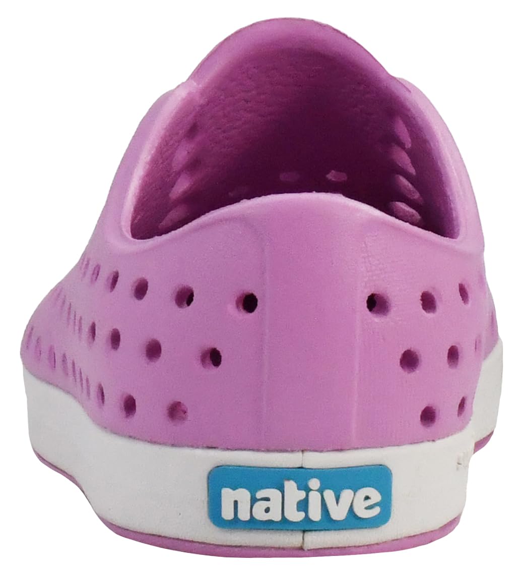 Native Shoes Unisex-Kids Jefferson Sneakers, Chillberry Pink/Shell White, 4 Toddler