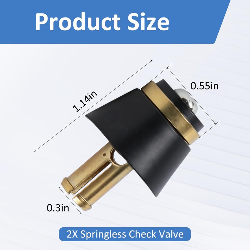 (2 Pack) PK2016 420 Series Springless Check Valve Assembly,For Arrowhead Frost-Proof Wall Hydrants,Stem Assembly Replacement Parts