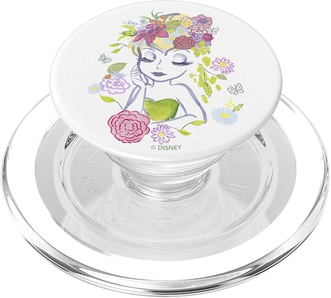 Disney Peter Pan Floral Illustrated Tinkerbell PopSockets Adhesive PopGrip