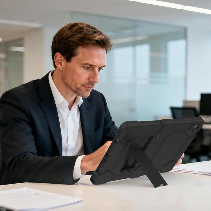Case for Samsung Galaxy Tab A11+/A11 Plus 11” 2026 Samsung Galaxy Tab A9+/A9 Plus 11” 2024 Model Heavy Duty Shockproof Hard High Impact Protective Case Black