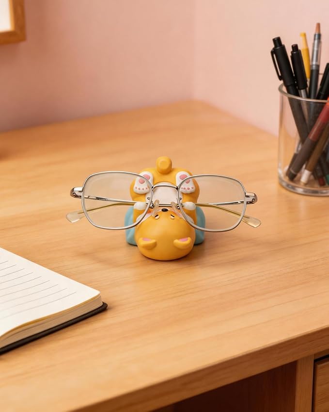 Cute Dog Phone Stand Multi-Purpose Resin Phone Holder Desk Decor for Home Office Bedroom