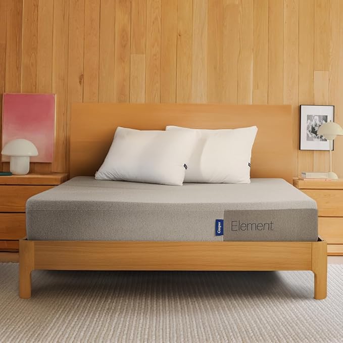Casper Sleep Element, Medium Firm Twin XL Mattress - Memory Foam + Support - 100-Night Trial - CertiPUR-US Mattress, Grey
