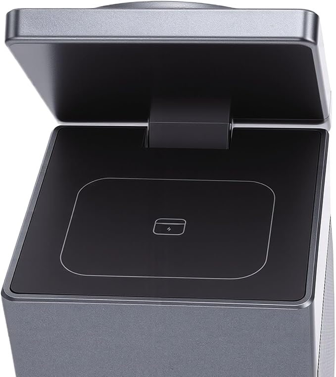 Compact 6 in 1 Wireless Charging Station Bluetooth Speaker Suitable for iOS Phones and Travel