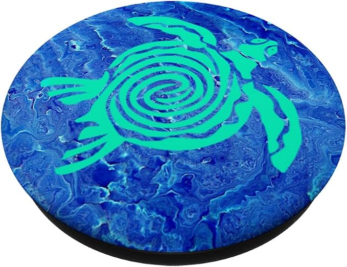 Sea Turtle Phone GripTeal Turtle Phone Pop Out Blue Turtle PopSockets Adhesive PopGrip