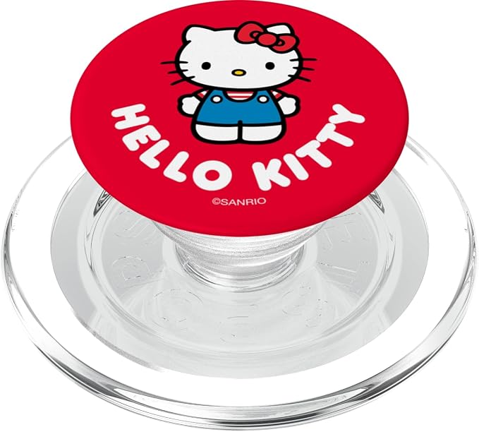 SANRIO Hello Kitty Character PopSocket Adhesive PopGrip for iPhone 11 Black