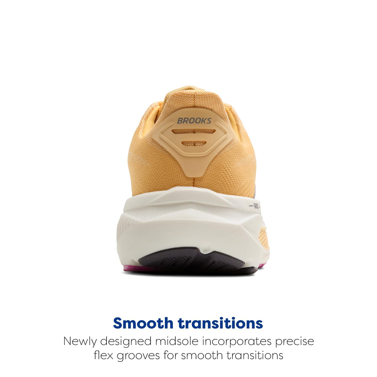 Brooks Women’s Ghost 17 Neutral Running Shoe - Apricot/Grey/Pink - 6 Medium