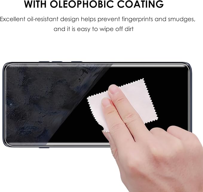 Screen Protector for Motorola Edge 2025 3 Pack Tempered Glass LOCA UV Set Edge to Edge Protection 9H Scratch Resistant Touch Sensitive Fingerprint-ID Support