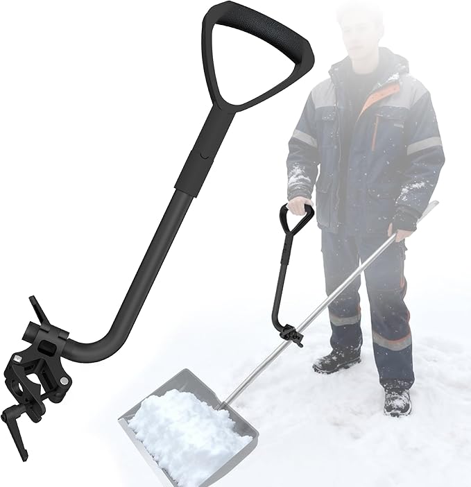 Universal Extension Handle Attachment for Snow Shovel, Weedeater, String Trimmer, Shovel, Rake & More, Back Saving Attachment for All Gardening Tools, Home Tool Gifts for Men