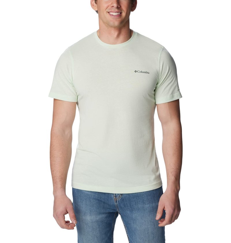 Columbia Men's Thistletown Hills Short Sleeve, Ice Green Heather, 4X Tall