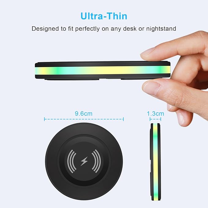 Android Wireless Charger Samsung Fast Charging Phone Charging Pad Station for Samsung Galaxy S26 S25 S24 Ultra S24+ S24 S23 FE S22 S21 S20 S10iPhone 15 Pro Max Plus 14 13with QC 3.0 Power Adapter