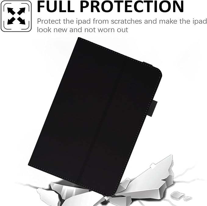 Universal 11 12 Inch Android Tablet CaseMulti-Angle Viewing Stand Stylus Holder Cover for 11-12 Touchscreen TabletBlack
