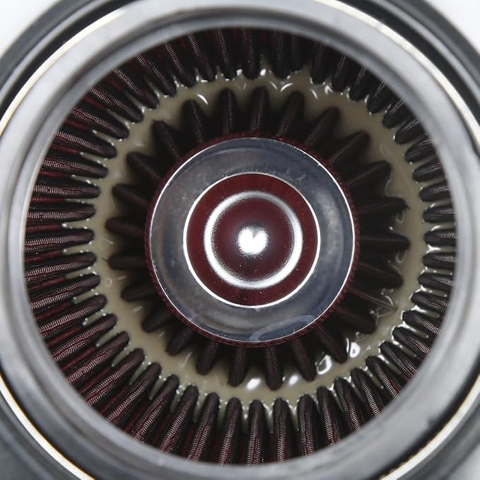 Universal 3/3.5/4" High-Flow Air Filter, Reusable Cone Cold Air Intake