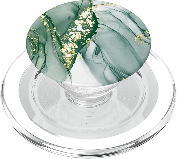 Elegant Jade Green Pattern and Dark Forest Green PopSockets Adhesive PopGrip