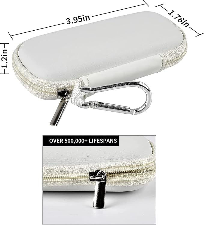 Heart Monitor Case Compatible with AliveCor Kardia Mobile ECG/for KardiaMobile 6L for Apple and Android Device - CASE ONLY (White)