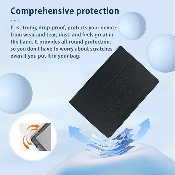 Case for Hasskya K50 Tablet 10inchNOUKAJU Tablet Protection CaseStand FunctionAnti-DropProtection Cover for Hasskya K50(Black)