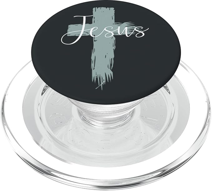 Jesus On Cross Paint Cool Religion God Faith Christian Gift PopSockets Adhesive PopGrip