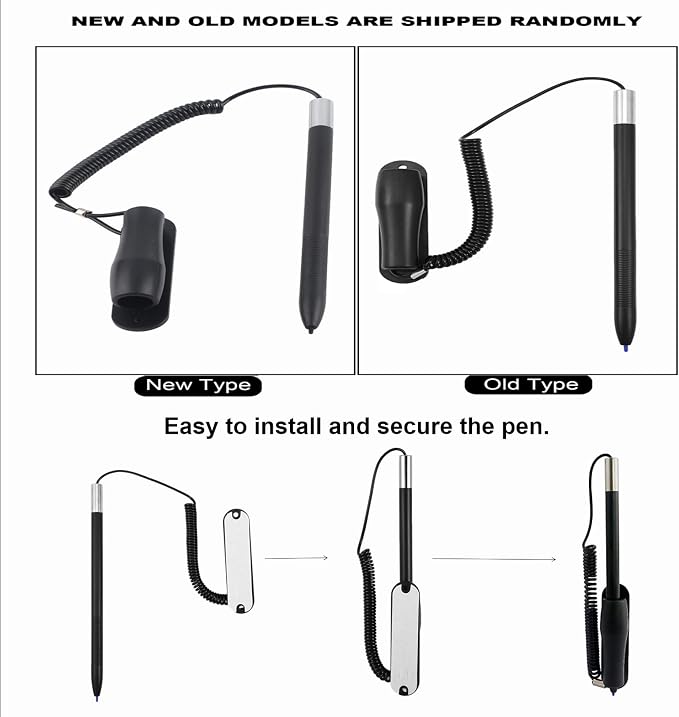 Touch Screen PenProfessional Touch Pen Spring Pen with Spring Rope Spring Pen for Resistive Screen Car Navigation Touch Screen