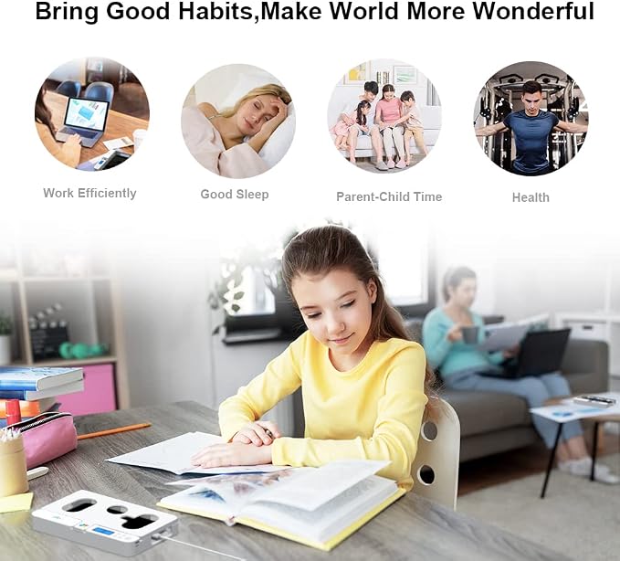 ySky Phone Lock Box with TimerPhone Access Blocker Device for Cell Phones Limits Smartphone Access Reduces Screen Time &amp Improves FocusTimed Jail Locker to Help KidsStudents Adults Focus Bac