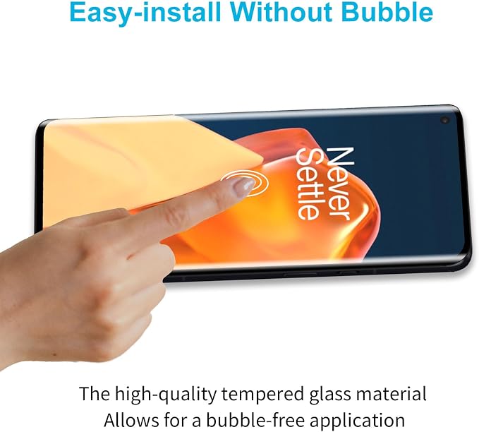 Didisky Screen Protector for Oneplus 9 Pro 3 Pack Tempered Glass Film with 2 Pack Camera Lens Protector Easy to UseScratch-Resistant9H Hardness3D Curved Full Coverage